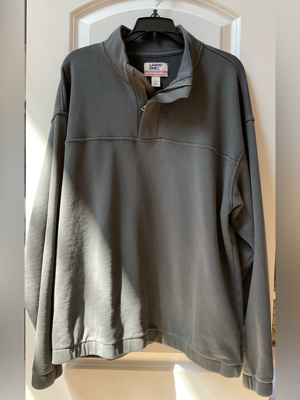 Lands End Men's French Terry Quarter Zip